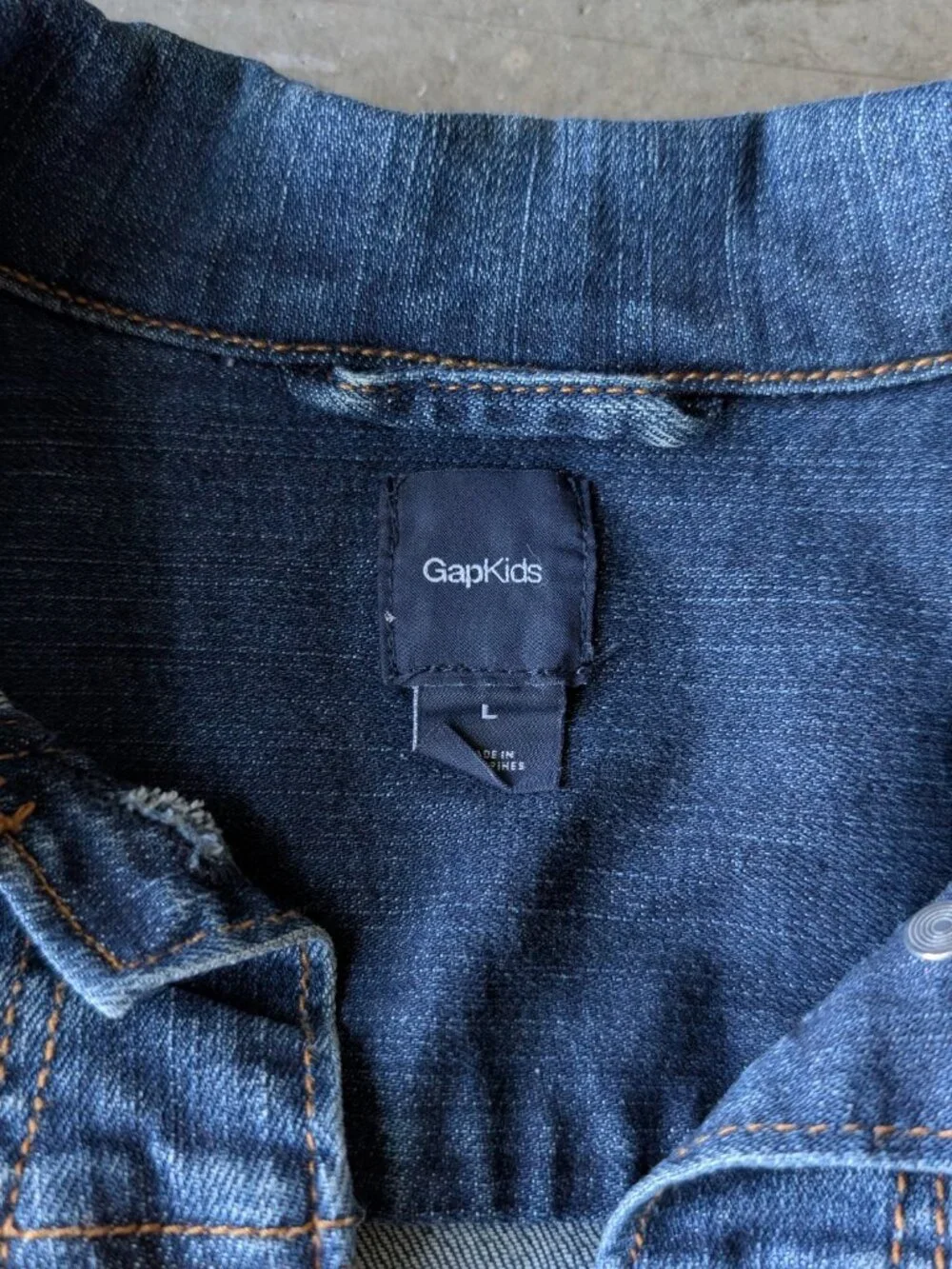 Gap Kids Blue Denim Jean Jacket large